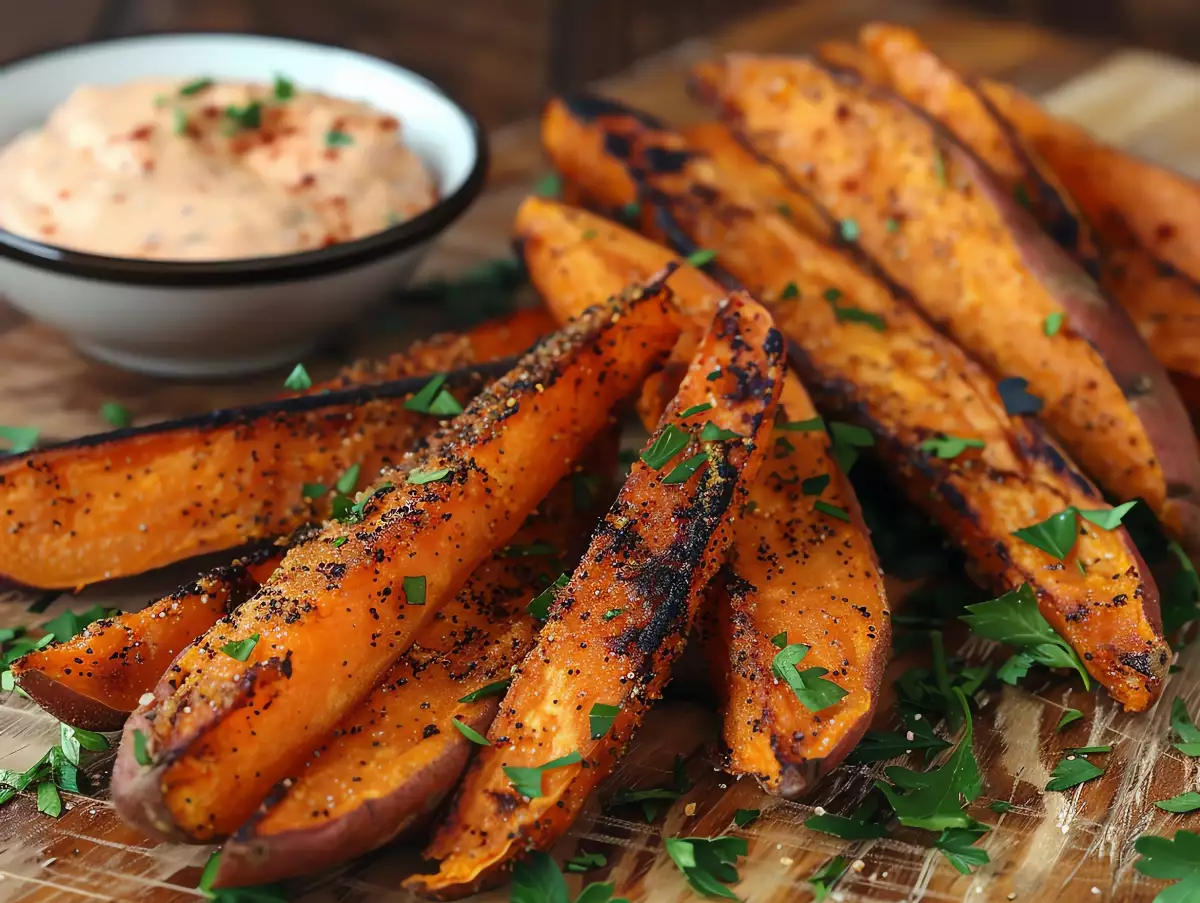 Barquette frite de patate douce